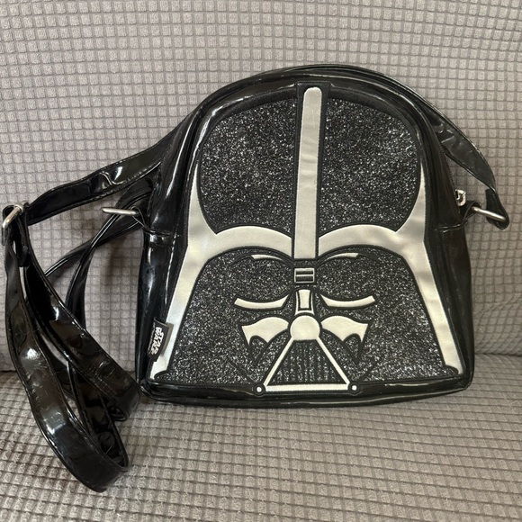 Disney Handbags - Disney Store Star Wars Darth Vader Helmet Crossbody Glitter Bag